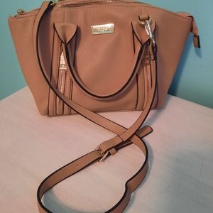 BCBG Paris Camel & Gold Satchel